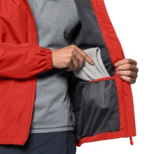 Jack Wolfskin Stormy Point Rain Jacket (waterproof/windproof/breathable) red Men